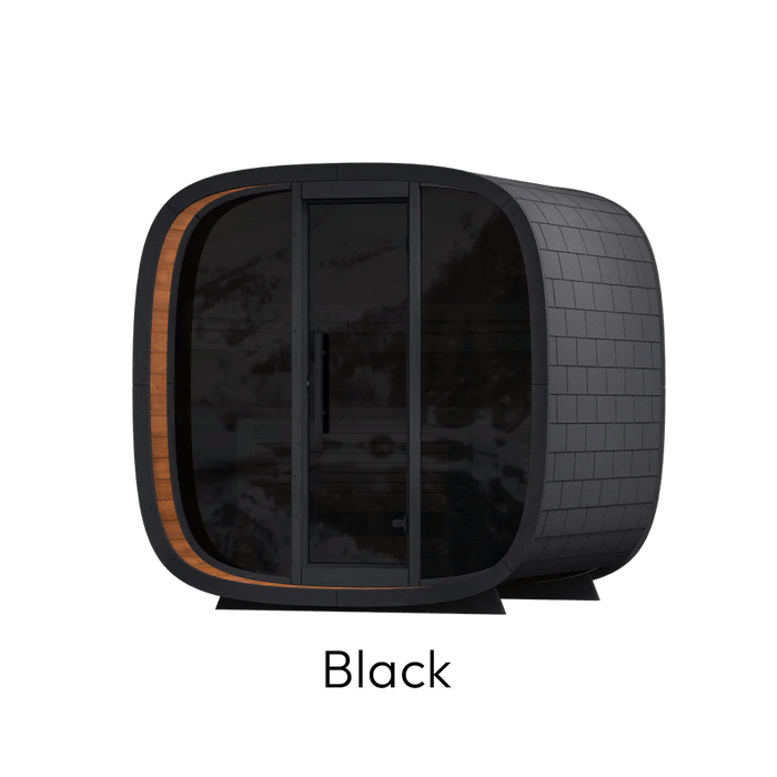 Leil Round Cube Mini Outdoor Sauna Kit