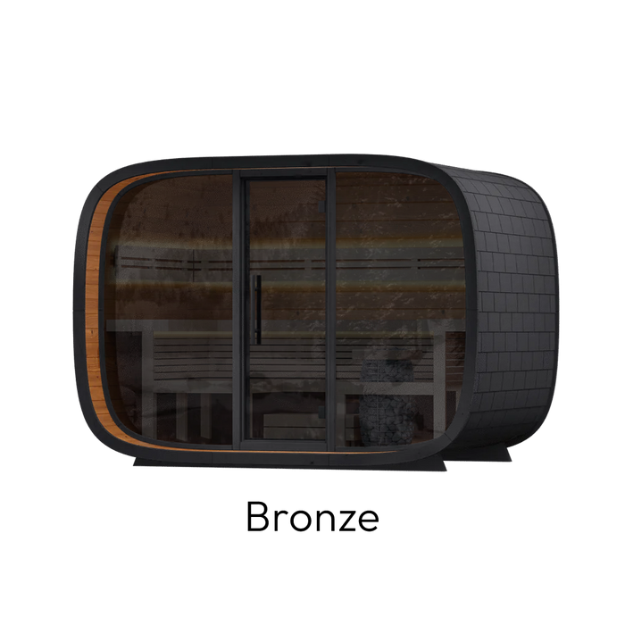 Leil Round Cube Relax Outdoor Sauna Kit