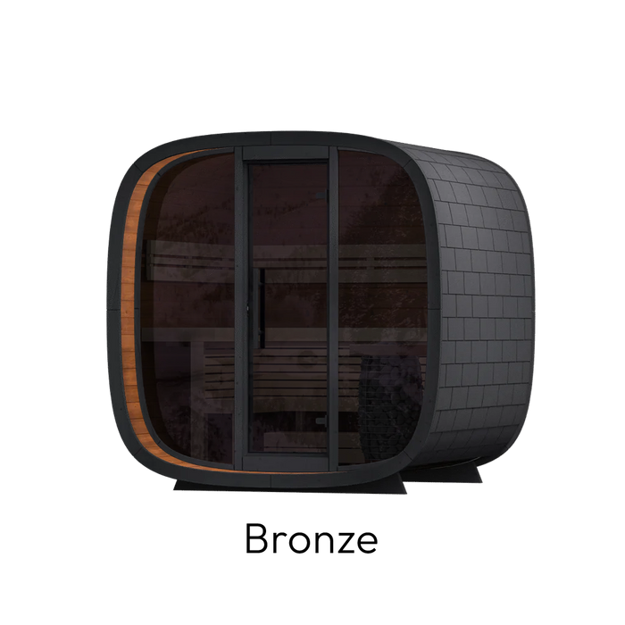 Leil Round Cube Mini Outdoor Sauna Kit