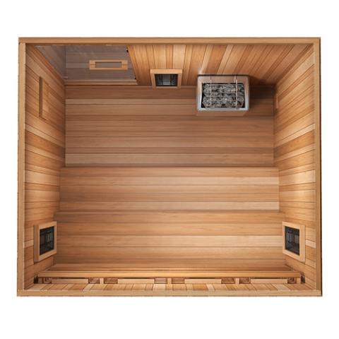 Finnmark FD-5 XL 4 Person Infrared & Steam Sauna Combo