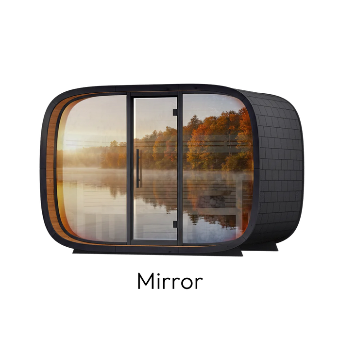 Leil Round Cube Relax Outdoor Sauna Kit