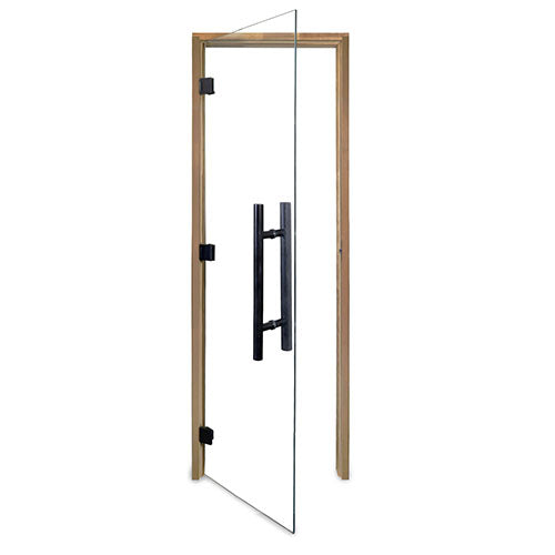 ProSaunas Clear Glass Sauna Door 24x81 Thermo-Aspen