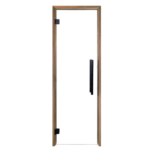ProSaunas Clear Glass Sauna Door 24x81 Thermo-Aspen