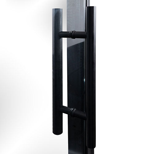 ProSaunas Clear Glass Sauna Door 24x73 Black Alder
