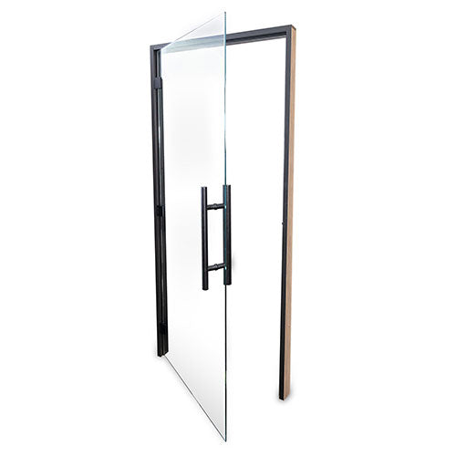 ProSaunas Clear ADA Glass Sauna Door 36x81 Black Alder