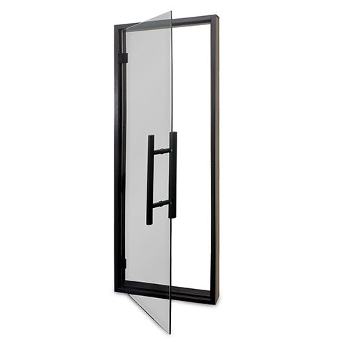 ProSaunas Tinted Glass Sauna Door 24x73 Black Alder