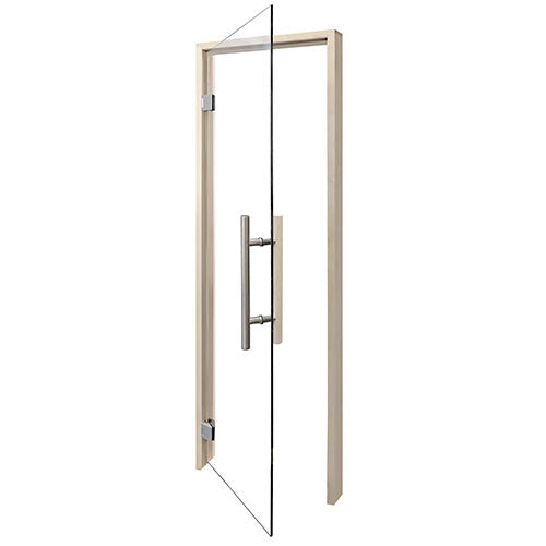 ProSaunas Clear Glass Sauna Door 24x81 Aspen