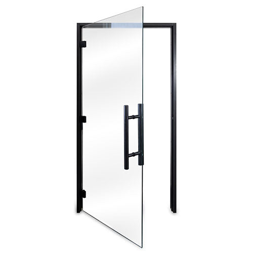 ProSaunas Clear ADA Glass Sauna Door 36x81 Black Alder