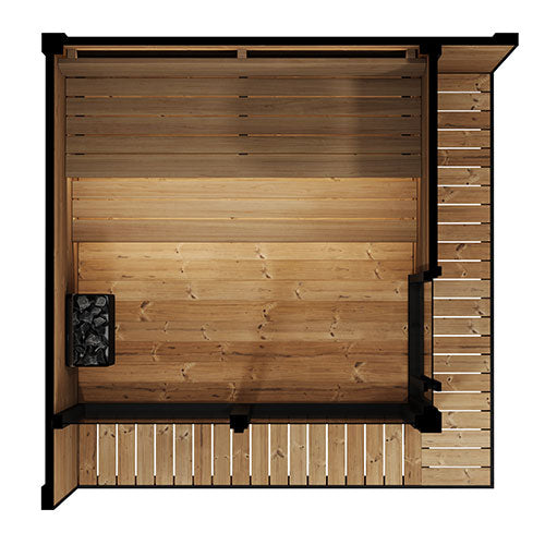 SaunaLife Model GL6 Outdoor Home Sauna Kit