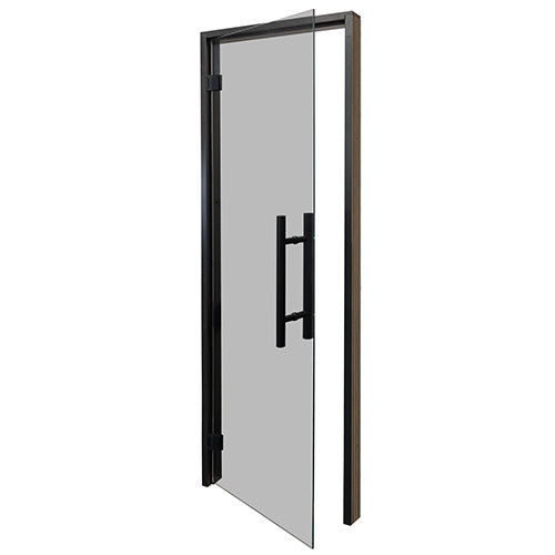 ProSaunas Tinted Glass Sauna Door 24x81 Black Alder