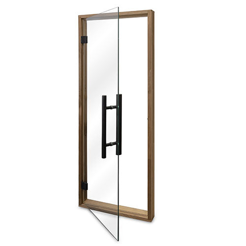ProSaunas Clear Glass Sauna Door 24x73 Thermo-Aspen