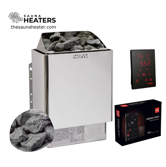 Harvia KIP30W Electric Sauna Heater Package