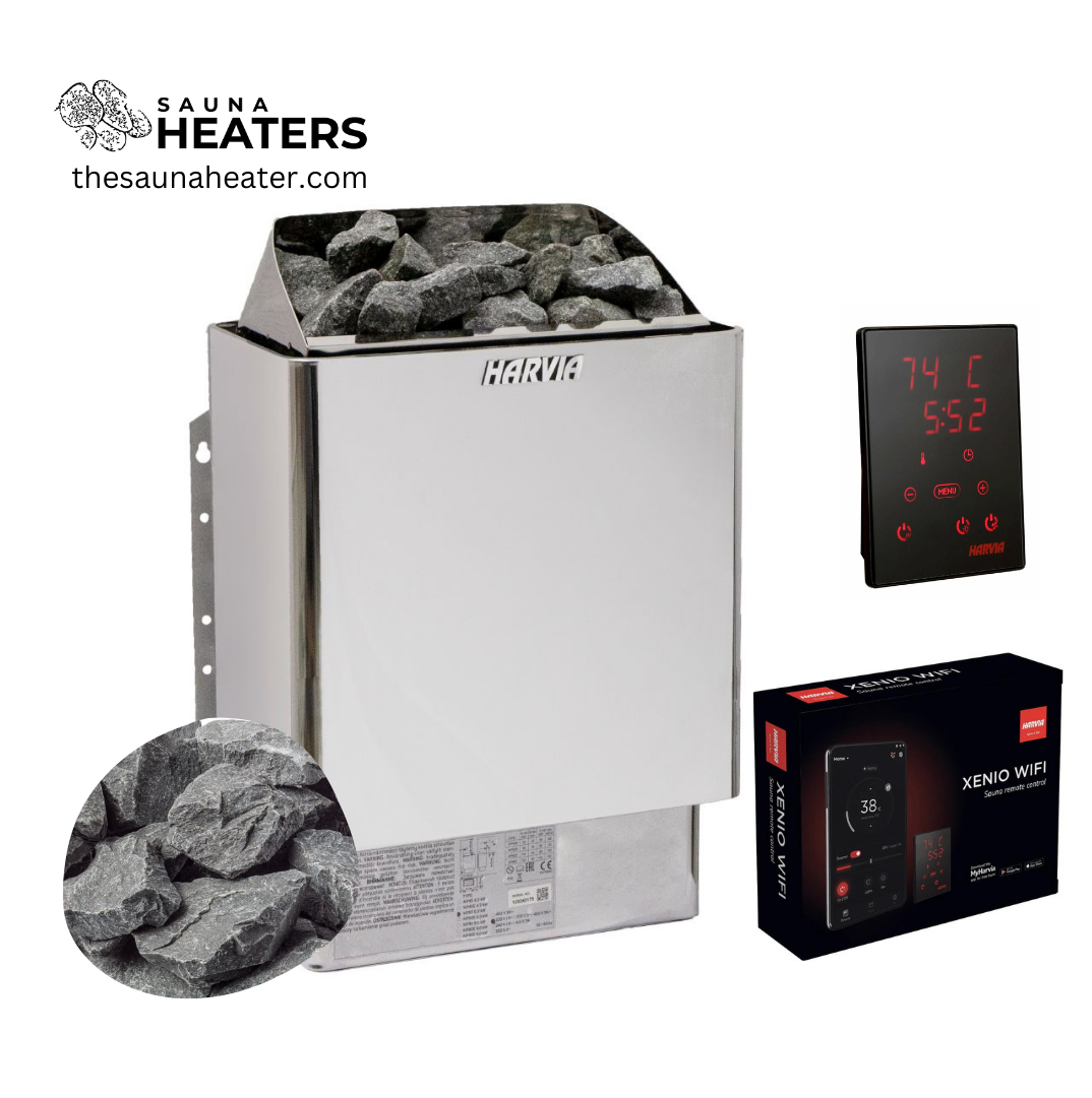 Harvia KIP80W Electric Sauna Heater Package — The Sauna Heater