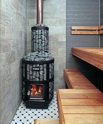 Harvia Legend 150 Sauna Stove Package with Stainless Steel Chimney