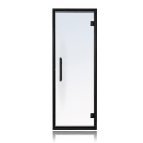 ProSaunas Clear Glass Sauna Door 24x73 Black Alder