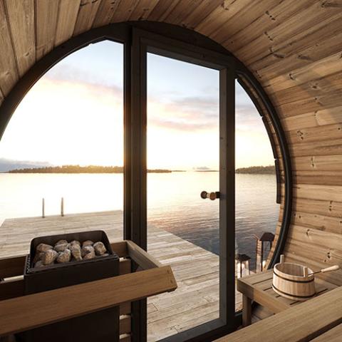 SaunaLife ERGO EE6G Barrel Sauna Kit