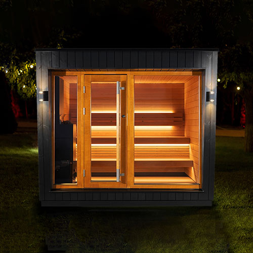 Saunum AirCube Space Outdoor Sauna Cabin