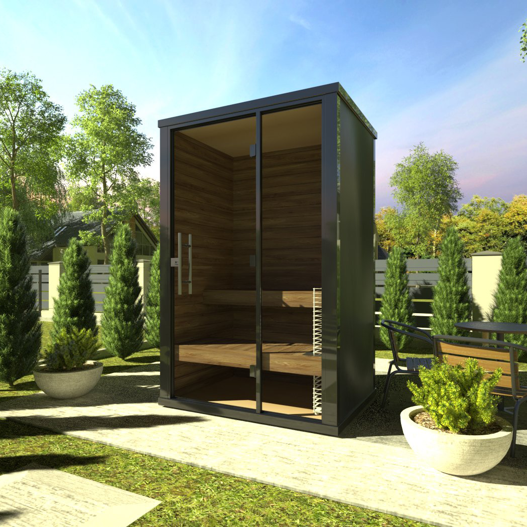 Haljas Hele Nano 2 Person Outdoor Sauna — The Sauna Heater Haljas Hele Nano 2 Person Outdoor Sauna — The Sauna Heater