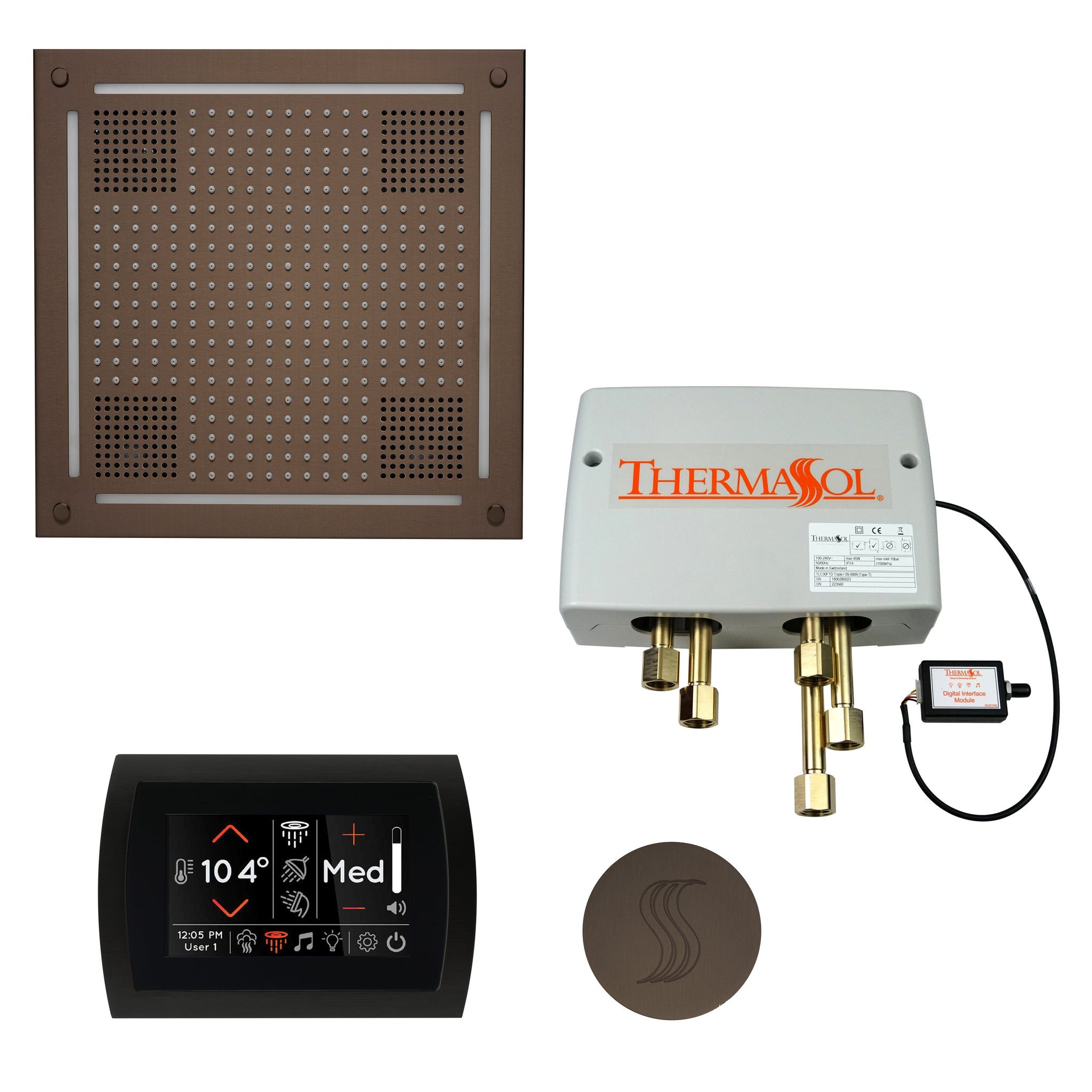 ThermaSol ThermaTouch Serenity Total Wellness Steam Shower Package