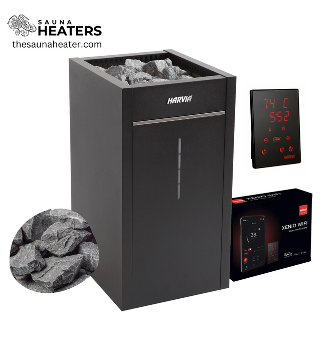 Harvia Virta Combi HL90SA Steamer & Electric Sauna Heater Package