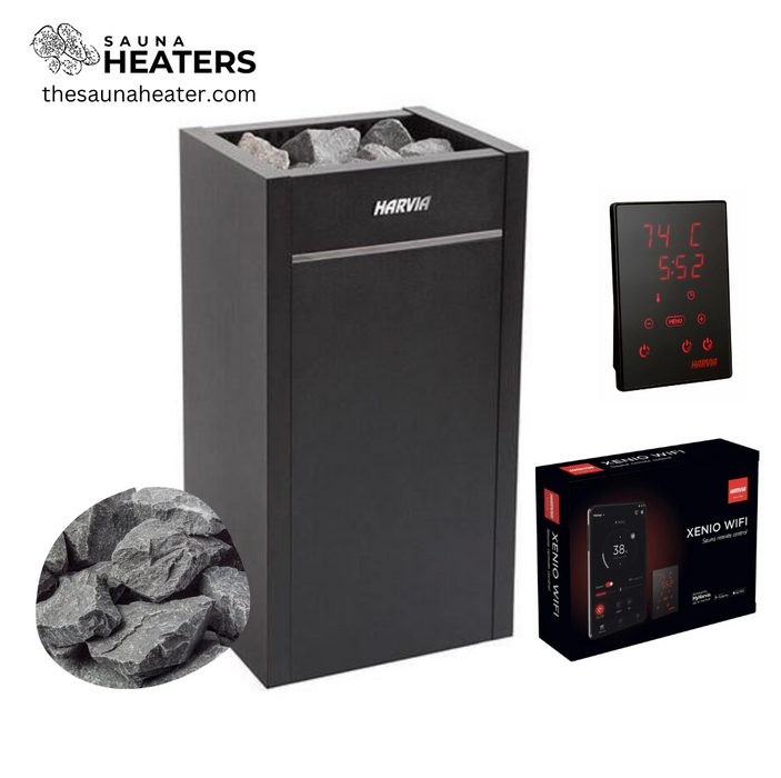 Harvia Virta HL90E Electric Sauna Heater Package