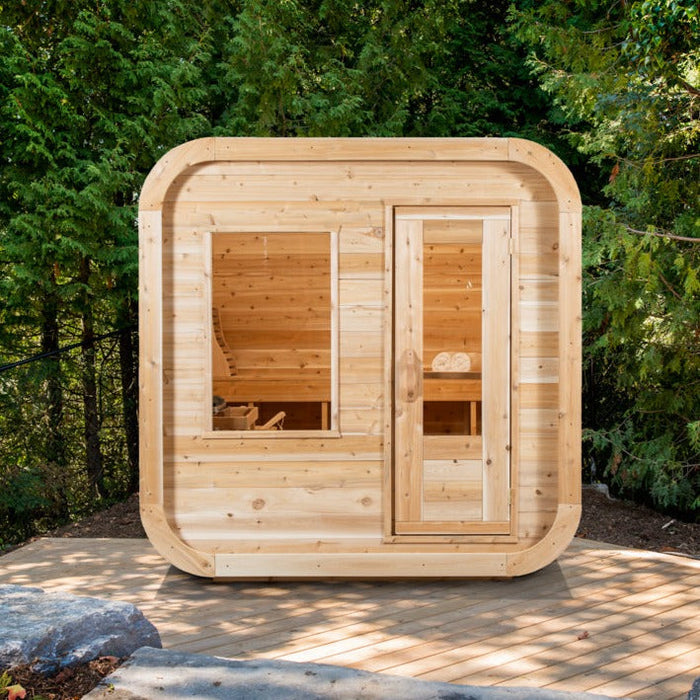 Eastern White Cedar Luna Outdoor Sauna Kit